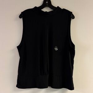 NWT Banana Republic Black Sleeveless Back Tie Top Size XL